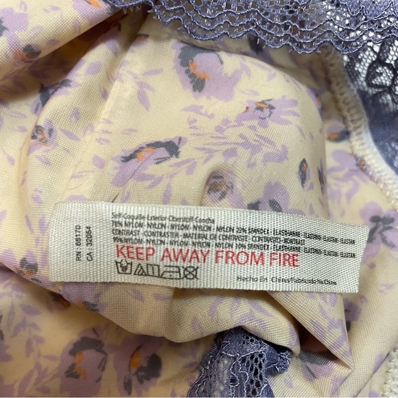 Sold - NWT New Free People Lace-Trim Floral Slip Dress Size XS - Picture 8 of 11